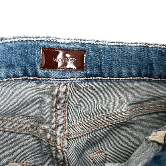 MOTHER Jeans Mother The Dazzler Yoke Front Ankle Jeans In Wander